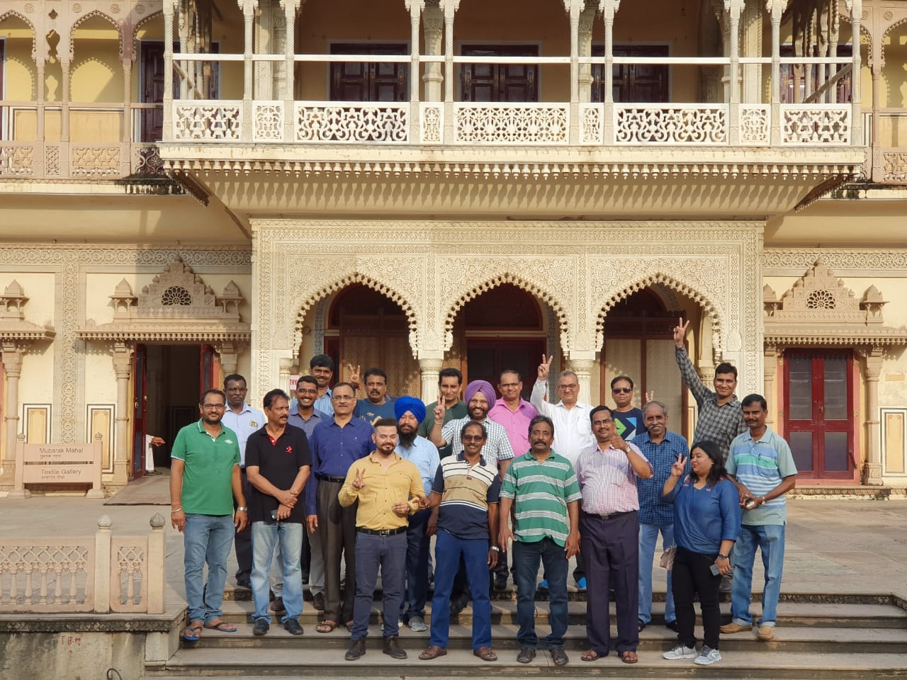 Delegates at City Palace, Jaipur